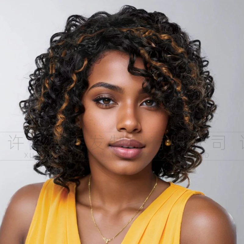 Европейский и американский парик для косплея африканский маленький объем