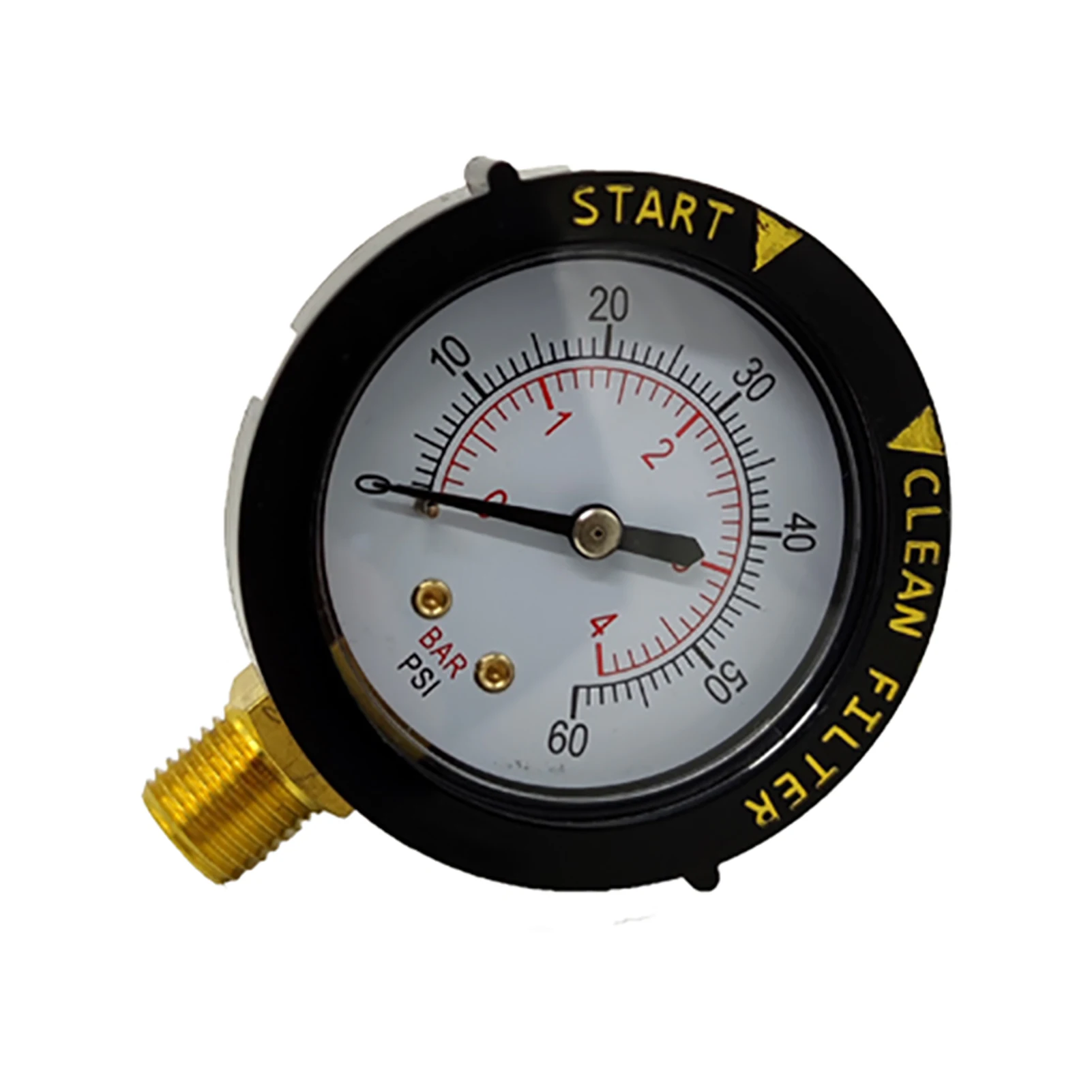

65 mm Face Pressure Gauge 1/8" BSPT Bottom Mount 0-60 PSI & Bar For Pool Air Gas Water Fuel Liquid Drop Shipping