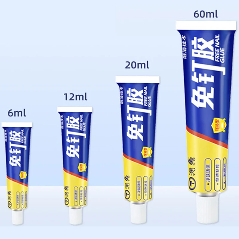 

6/12/20ml Liquid Super Glue Wood Rubber Metal Glass Cyanoacrylate Adhesive Stationery Store Nail-Free Glue Instant Strong Bond