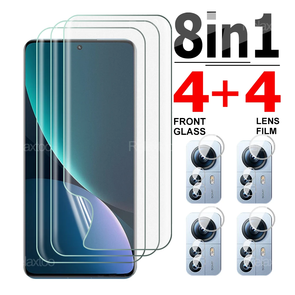 

8in1 Hydrogel Film For Xiaomi 12s Ultra Pro 12 12X Screen Protector Cover Mi 12Lite Mi12s Ultra Camera Glass No Glass Lens Film