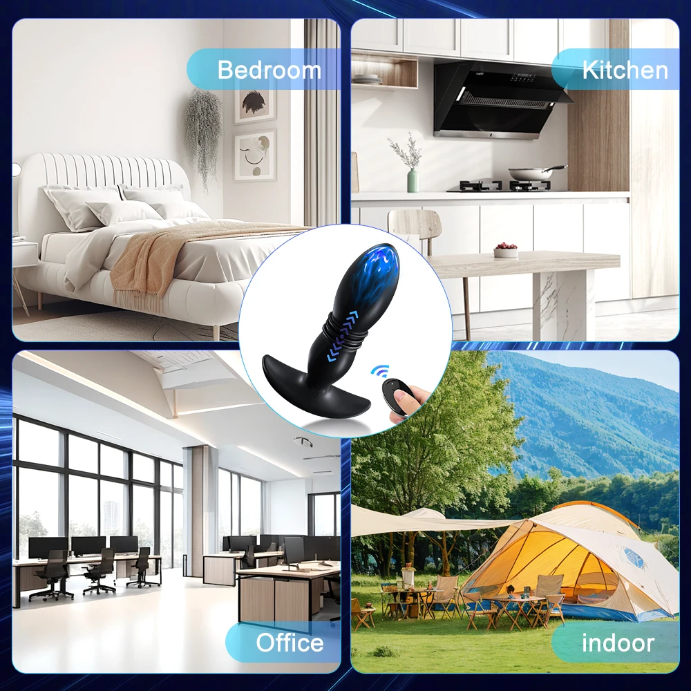 Телескопический вращающийся вибратор для мужчин и женщин анальные игры с