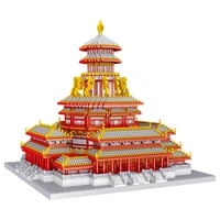 architecture ancient mini building blocks ziwei palace fairy temple model diy diamond bricks educational toy for children gifts