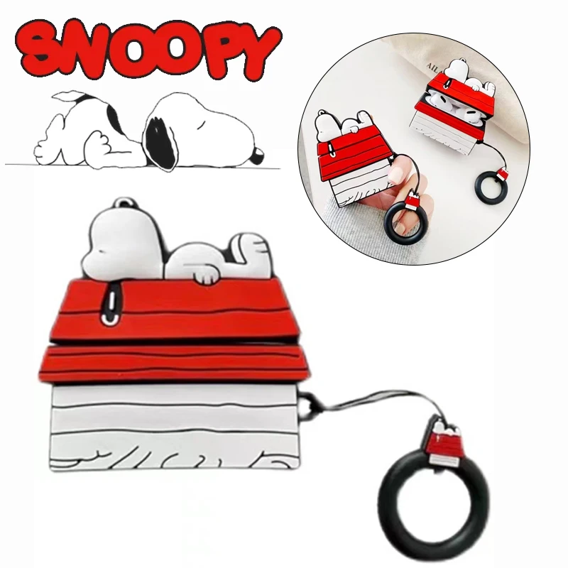 Чехол для наушников Snoopy для Airpods 3, 2, 1 Pro, чехол с милым мультяшным аниме покрытием для Apple Air Pods Pro 1, 2, 3, чехол для наушников, аксессуары