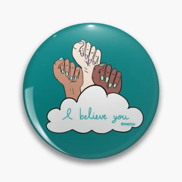 

Metoo I Believe You Sticker Customizable Soft Button Pin Cute Collar Badge Cartoon Lover Gift Jewelry Fashion Decor Clothes