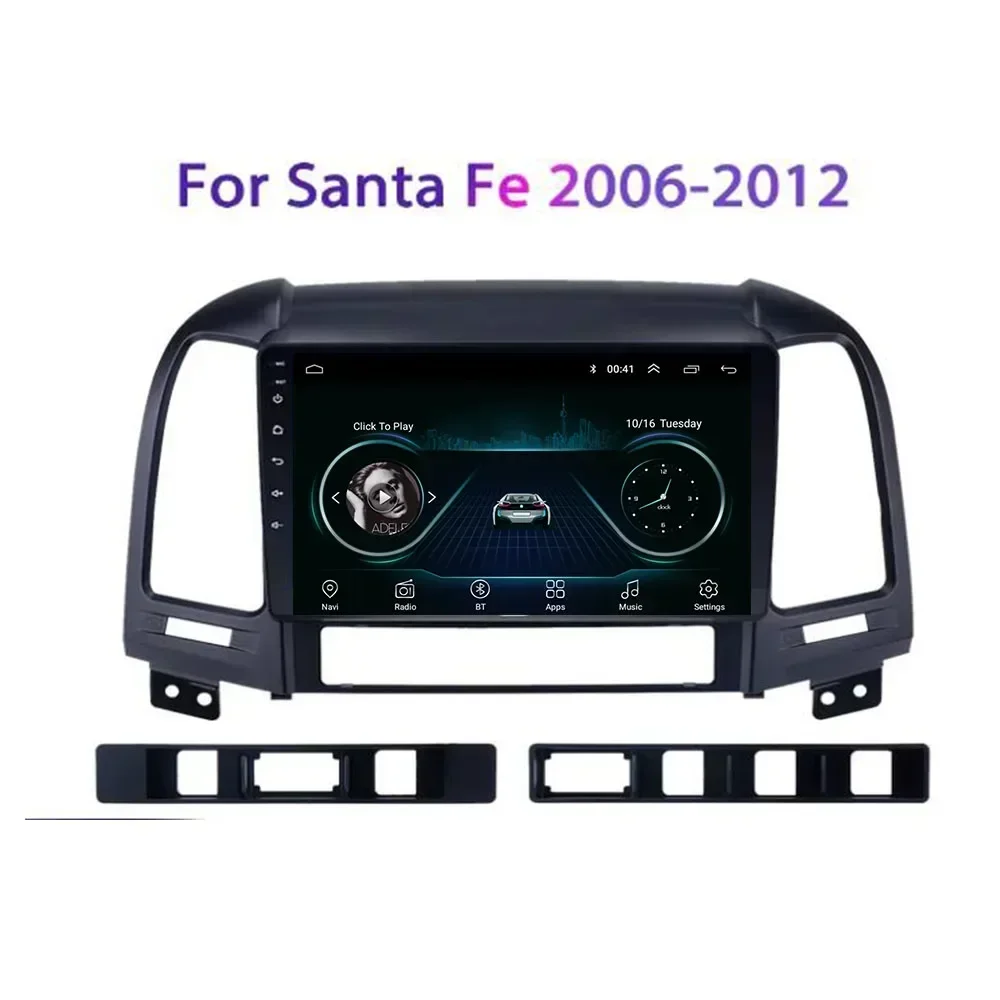 Автомобильный DVD-плеер Android 13 для Hyundai Santa Fe 2 2006-2013 авторадио мультимедийный плеер