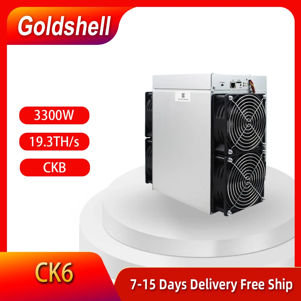 

Machine de Rechapage Goldshell CK5 Nervos (CKB) d'Occasion, Appareil Mineur, 12, 5TH/s, 2400W, PK, Whatsminer, M30 ++, M50S