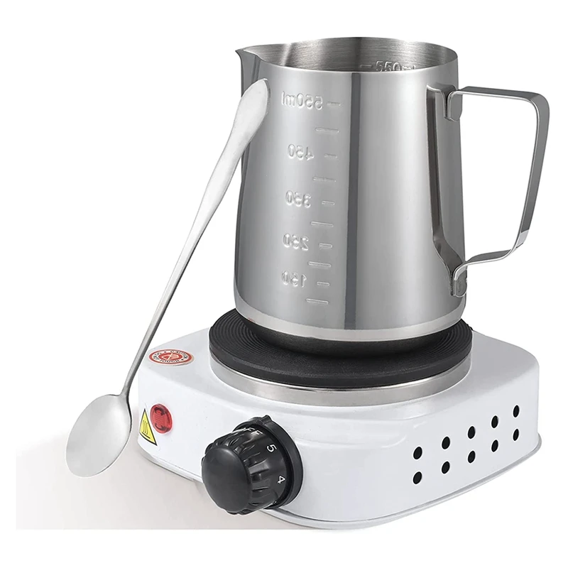 

Candle Making Kit,Stainless Steel Candle Making Pot,with Long Mixing Spoon and Drip-Free Pouring Nozzle Design US Plug