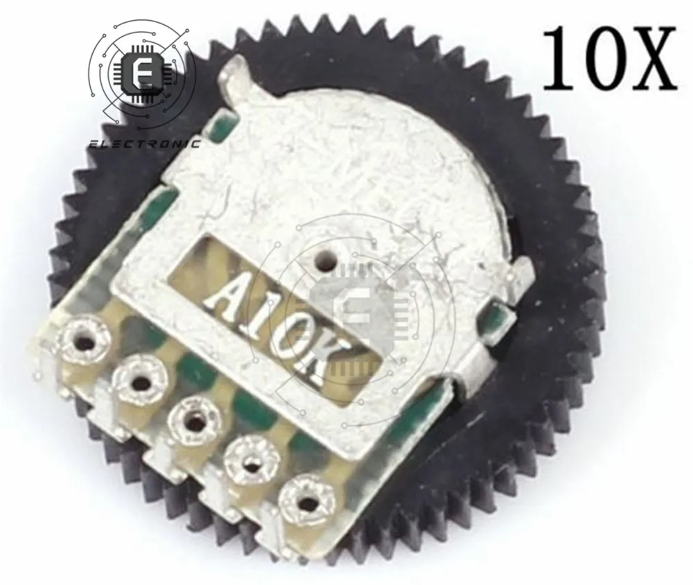 

10 шт./лот A103 10K потенциометр с двойным циферблатом аудио стерео регулятор громкости переключатель управления для радио MP3 MP4