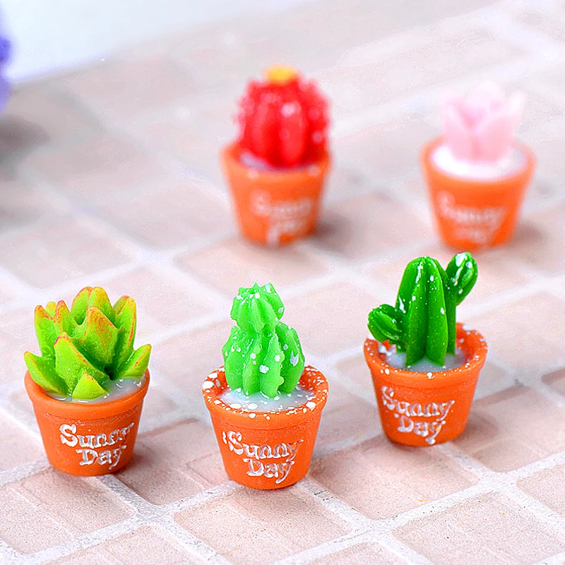 

1.7cmx2.7cm 1PC Mini Decoration DIY Micro Landscape Plants Simulation Succulent Decor Cactus Potted Cute Garden Doll