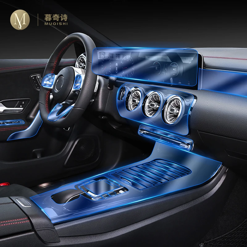 

Внутренняя центральная консоль для Mercedes-Benz CLA 2020-2023, невидимая деталь, аксессуары против царапин, установка