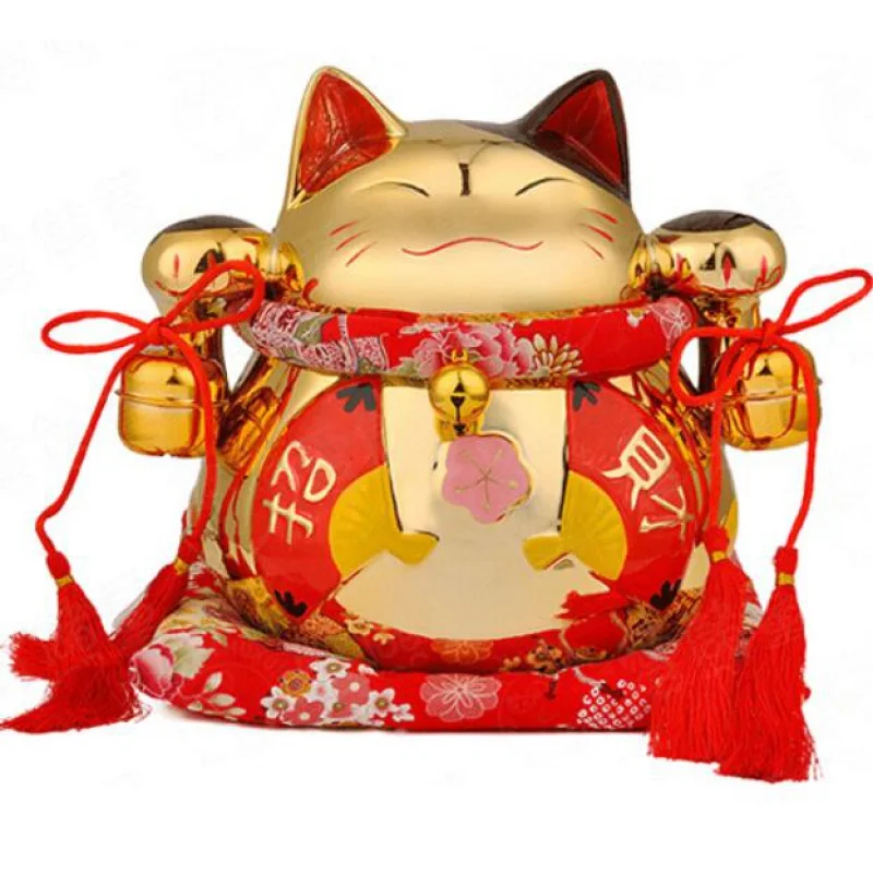 

Luy кошачьи украшения керамическая большая свинья открытая Подлинная японская люйная кошка золотой свадебный подарок