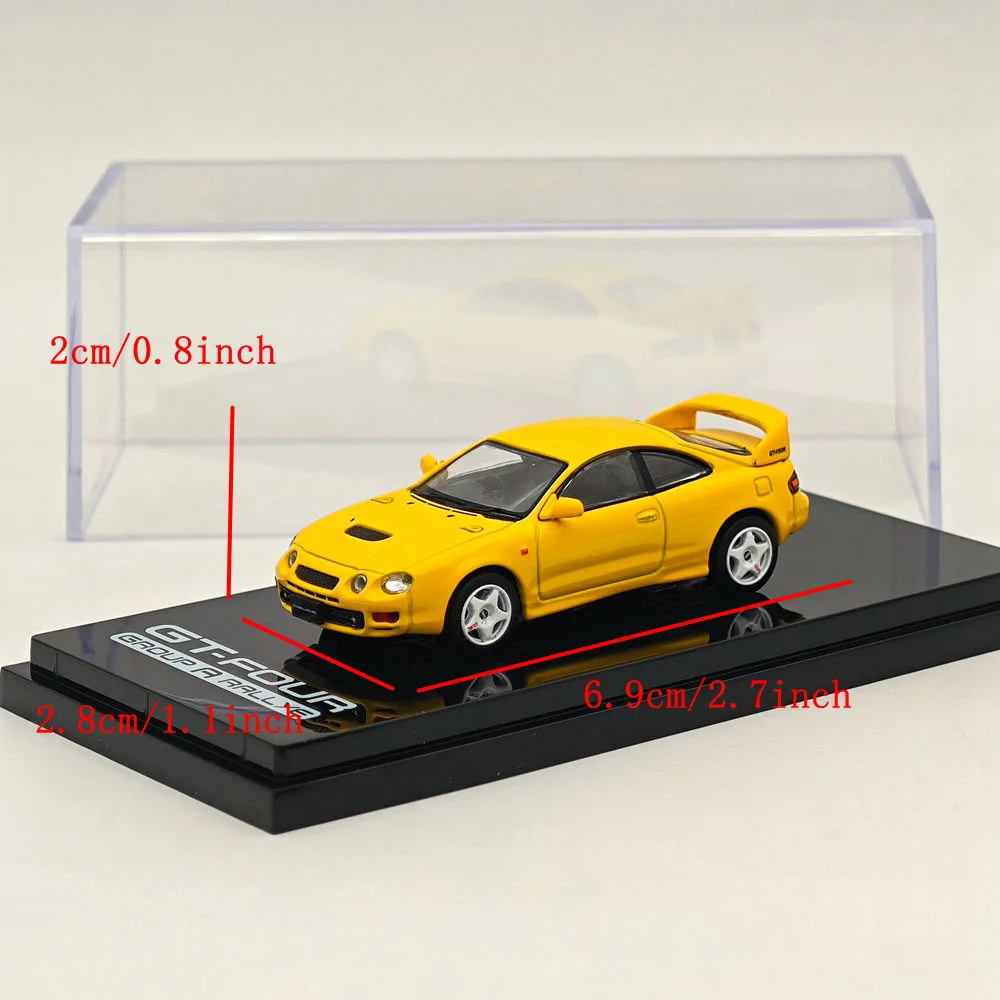 Хобби Япония 1/64 для CELICA GT-FOUR ST205 JDM STYLE Желтый HJ 642064 Литые модели AY коллекция