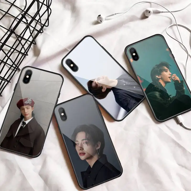 

Kpop Stray Kids Hwang hyunjin Phone Case Tempered glass For iphone 6 7 8 plus X XS XR 11 12 13 PRO MAX mini