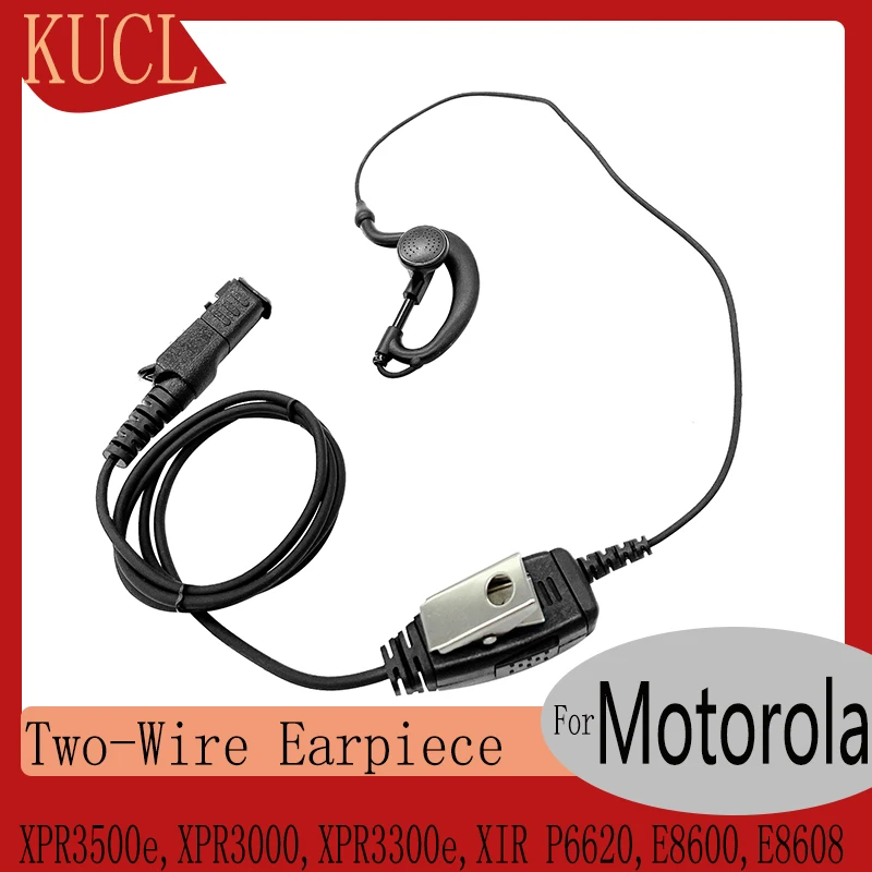 

G Shape Earpiece Headset Mic for Motorola Walkie Talkie XPR3500e,XPR3300,XPR3000,XPR3300e,XPR3500,XIR P6620, P6600,E8600,E8608