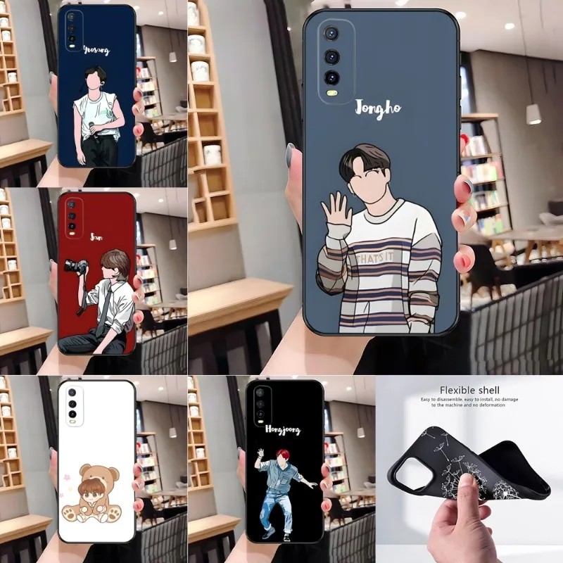 

Cartoon ATEEZ Phone Case For VIVO Y31 V21e V23 Y31s Y73 X60 X70 X80 Y33s Y21 Y76 Y15s T1 IQOO 9 U5 U5x Pro ProPlus Cover