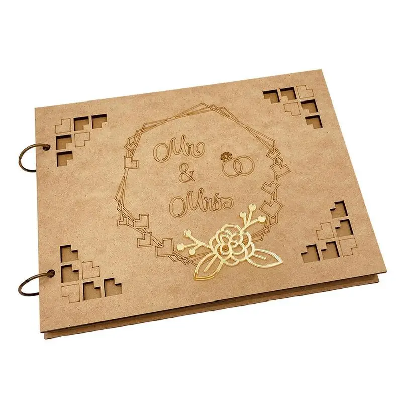 

Wedding Guestbook Hollow Out Rustic Wooden Sign In Book Wedding Alternatives And Ideas For Sign In Book At Wedding Reception