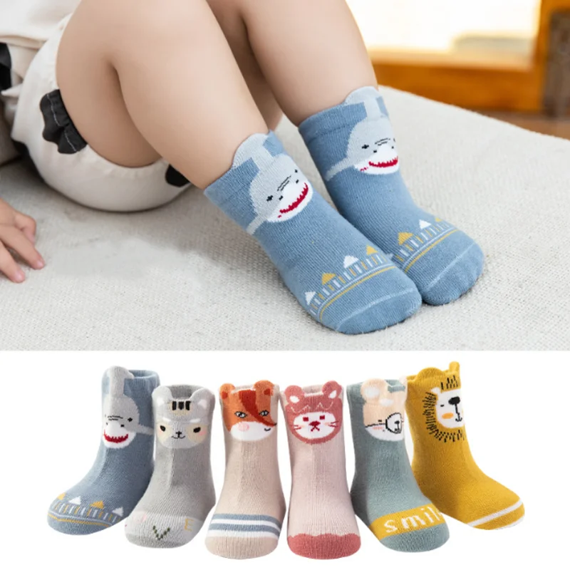 

New cartoon baby socks non-slip floor boys and girls socks