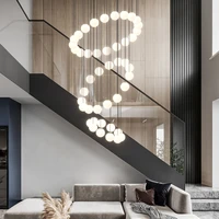 modern simple staircae hollow living room large chandelier creative modeling lamp for restaurant bar minimalist lighting