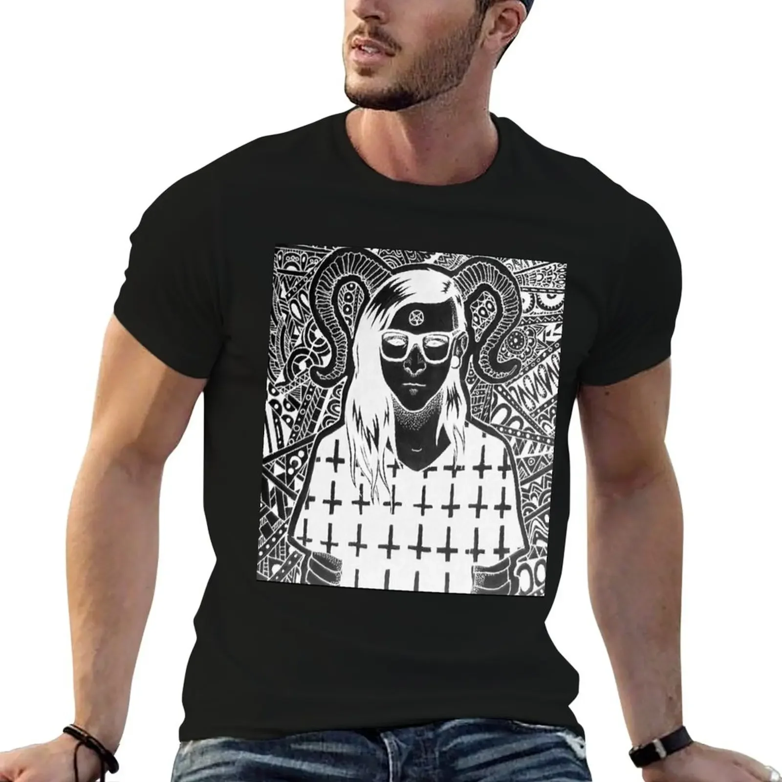 Футболка EMO Skrillex милая одежда для мальчиков винтажная рубашка с животным принтом