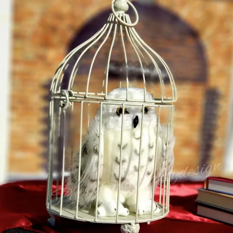 Фото Новый волшебный замок из фильма «Гарри Поттер» охватывающая Сова Hedwig мягкая игрушка для мальчиков и девочек лучший подарок для друзей №2
