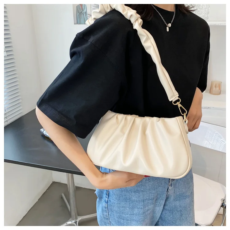 

New Trend Pleated Cloud Bag Fashion Texture Messenger Bag Female Niche All-match Female Bag bolsas de mujer mini bag