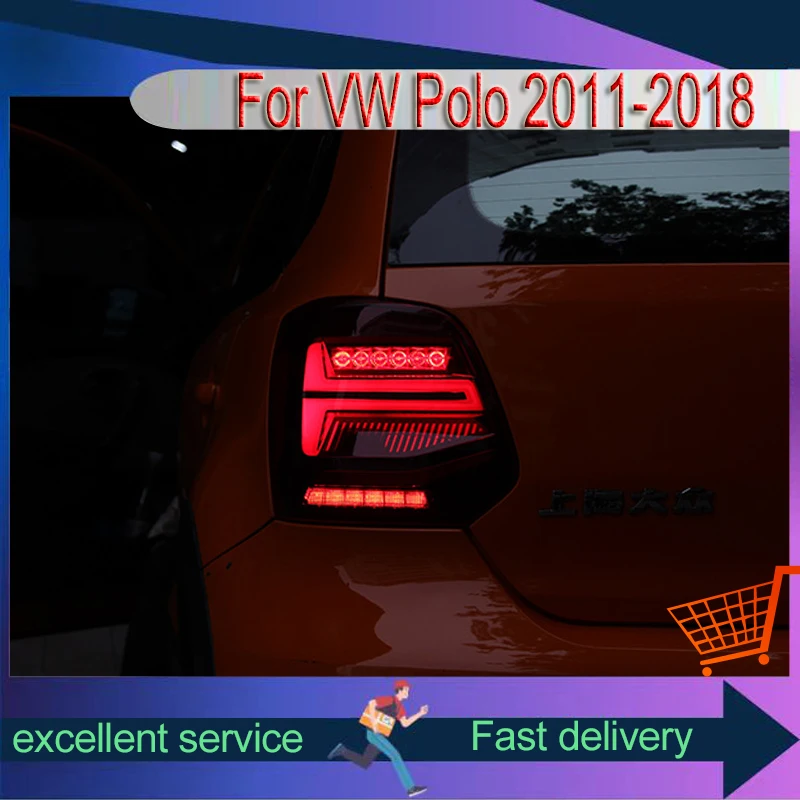 Стайлинг автомобиля для VW Volkswagen Polo 2011-2018 задние фонари модифицированный привод в
