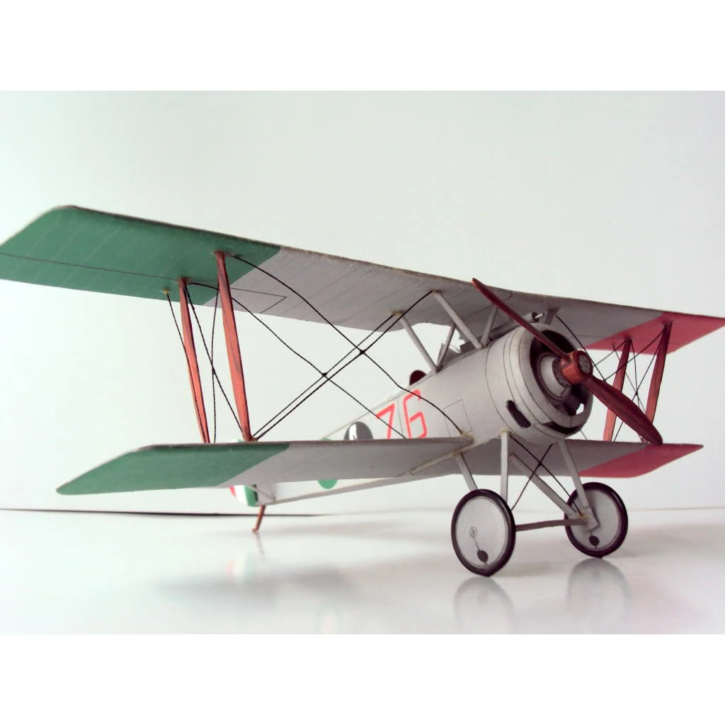 

1:33 Paper Model Airplanes Italian HANRIOT HD1 and HD2 Biplane Fighter Jets Military Collection Self-Assembly