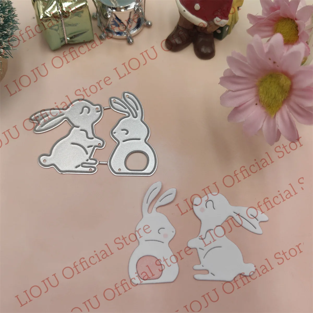 Пасхальный кролик металлические Вырубные штампы Скрапбукинг для изготовления