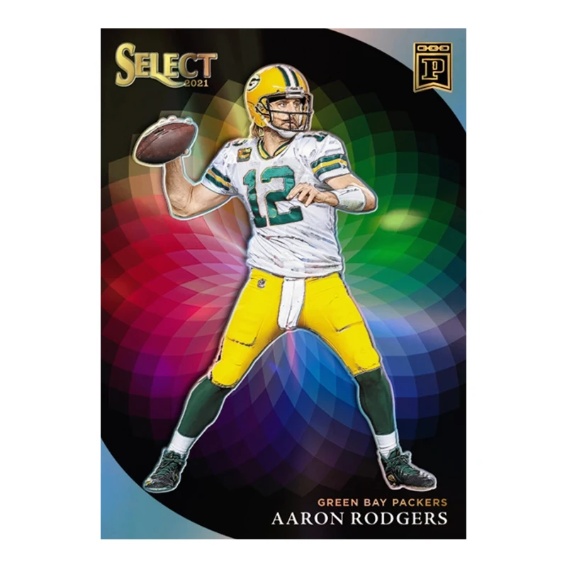 Фото Коллекционные карточки PANINI Select Football Series: Аарон Роджерс, Патрик Махоумс, Том Брейди, Тревор Лоуренс. Набор для самостоятельной сборки, игрушки, подарок. №3