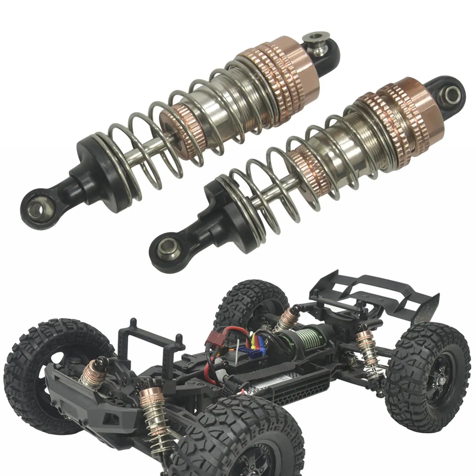

Alloy RC Hydraulic Shock Absorber Spare Parts Accessories for HBX903 903A 1:12 DIY Accs Crawler Hobby Model Car Vehicles