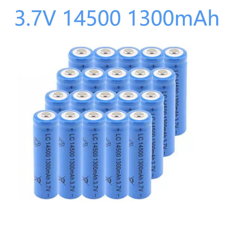 New2-10pcs 14500 1300 мА/ч 3 7 в литий-ионные аккумуляторные батареи AA литиевая батарея для