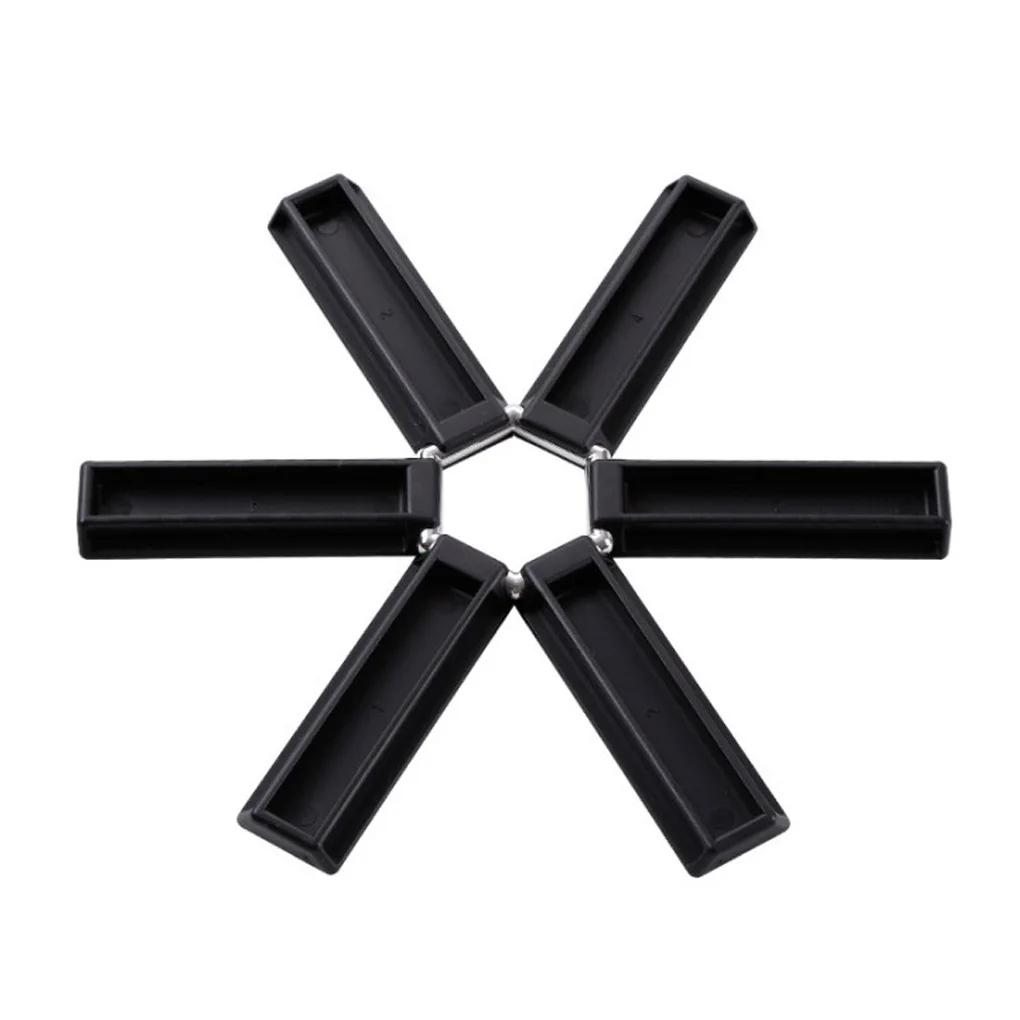

Heat Insulated Kitchen Pan Pod Holder ABS Foldable Non-slip Table Mat Folding Heat Insulated Table Pad Kitchen Gadget