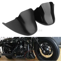 motorcycle chin fender fairing bottom spoiler lower air dam mudguard front for harley sportster xl 883 1200 models 04 up