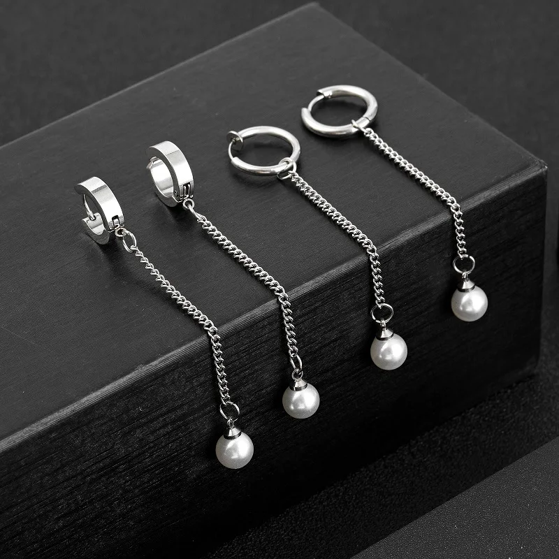 

1 шт., женские серьги-Клипсы из нержавеющей стали, 5,9 см