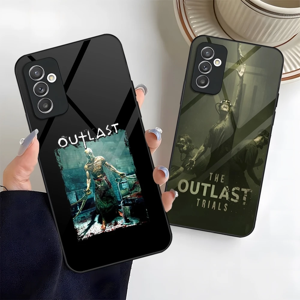 Чехол для телефона Horror Outlast Game Glass Samsung Galaxy S24 S25 S20 S21 S22 S23 Ultra Fe Plus A34 A54 A16 A24 A53 M54 Cover