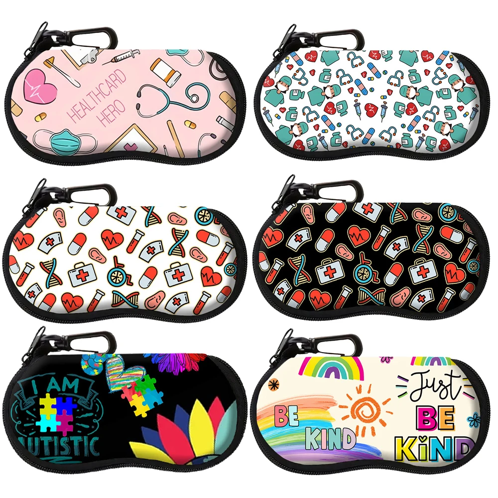 Медицинская головоломка с аутизмом тканевая коробка для очков сумки из мягкой