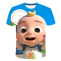 baby t shirt japanese cartoon anime 3d printing summer short sleeved boys and girls sports cotton tops