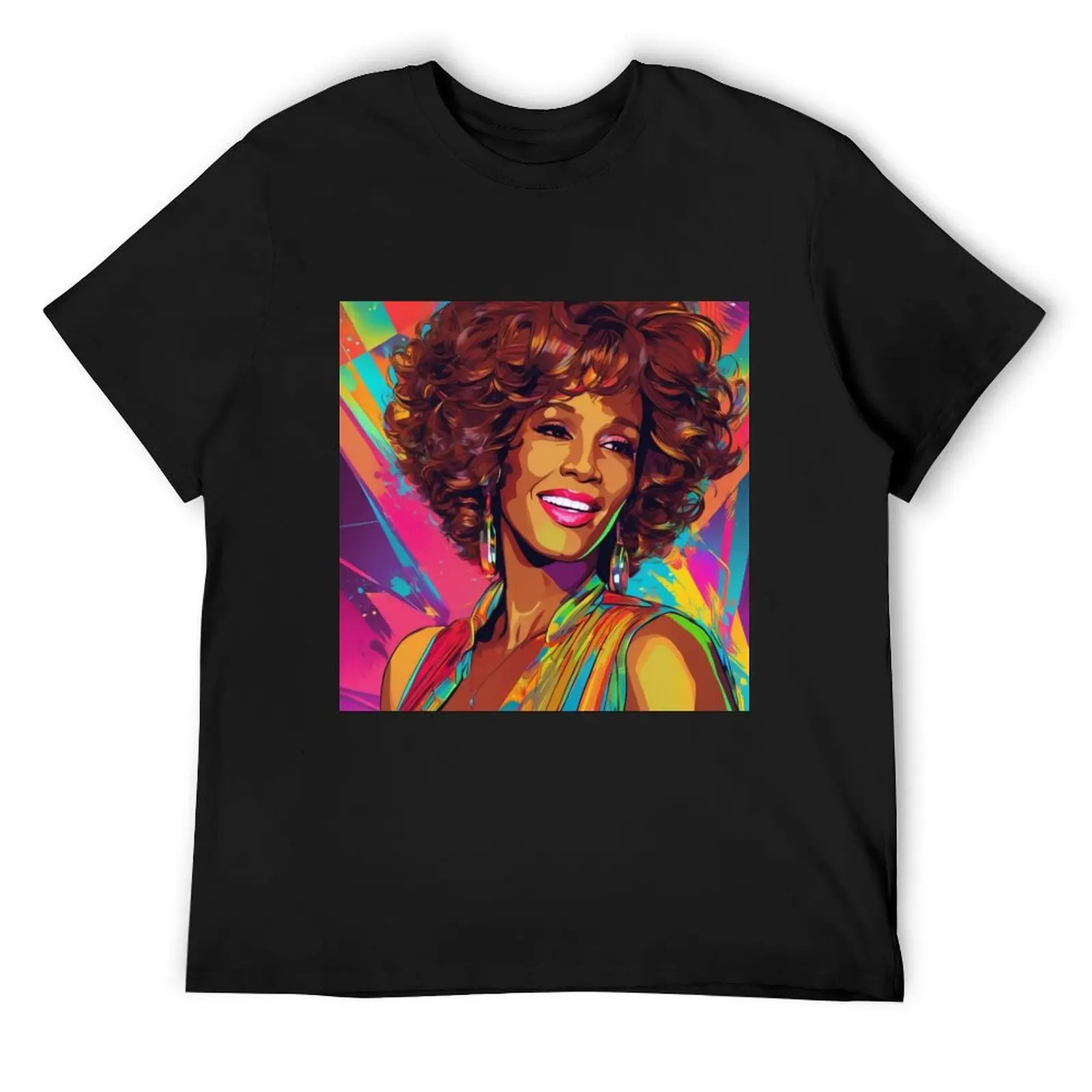 Футболка Whitney Houston футболка большого размера тяжелые весы хлопковые футболки с