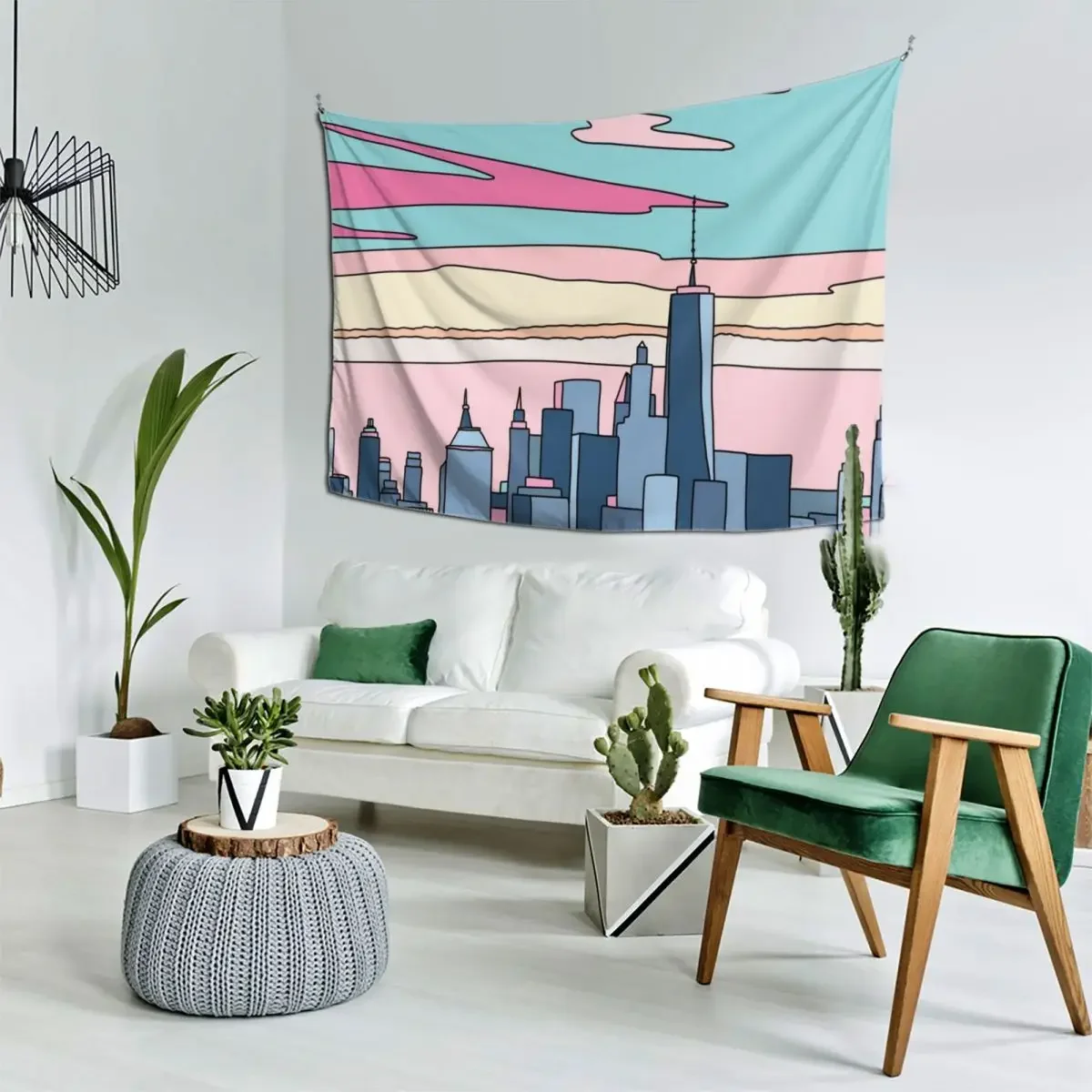 Город закат от Elebea гобелен настенный декор эстетический для комнаты украшение