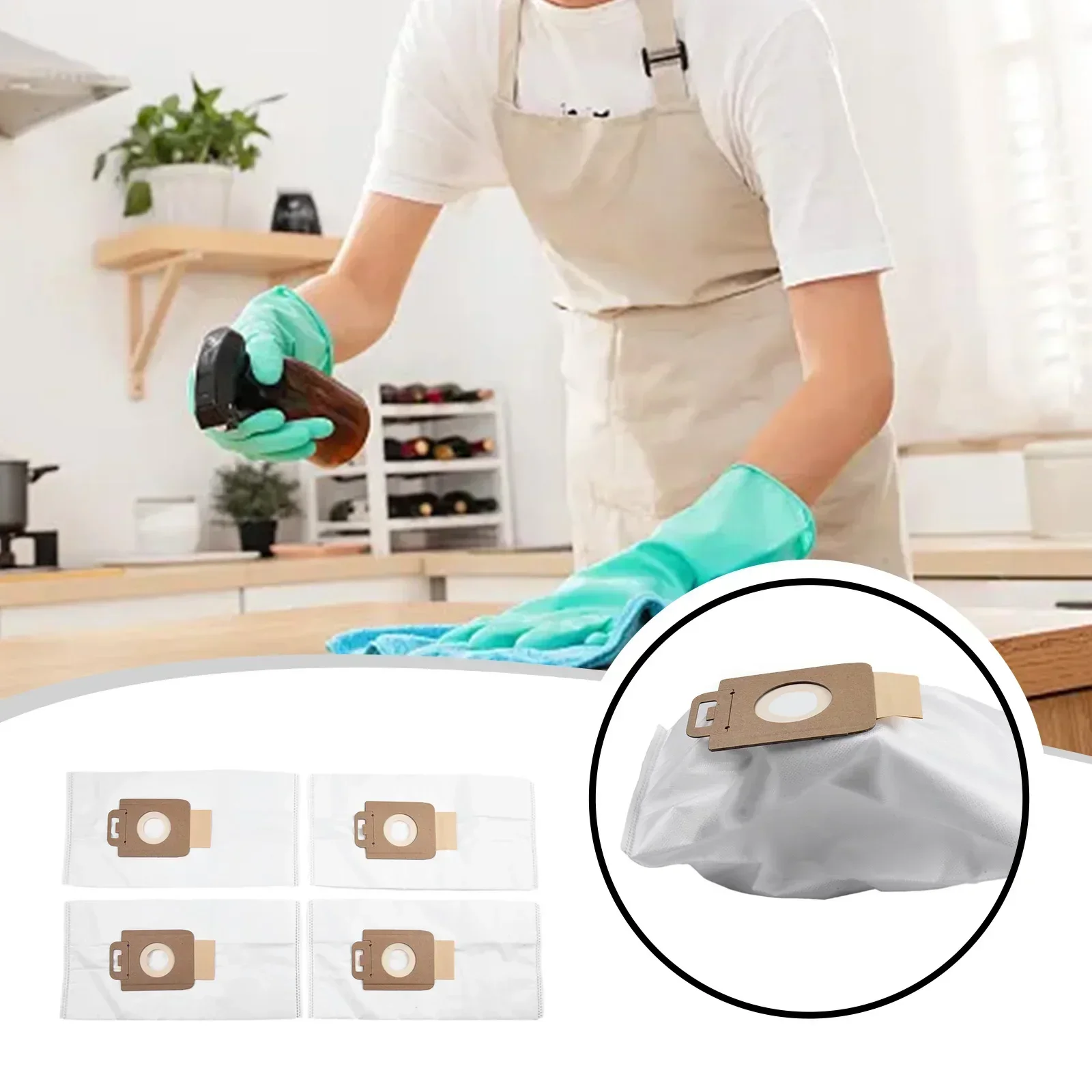 

4 шт. мешки для пыли для Nilfisk Eco/Special P10 P12 P20 Power Series 107407639 128389187 Запасные части для пылесоса