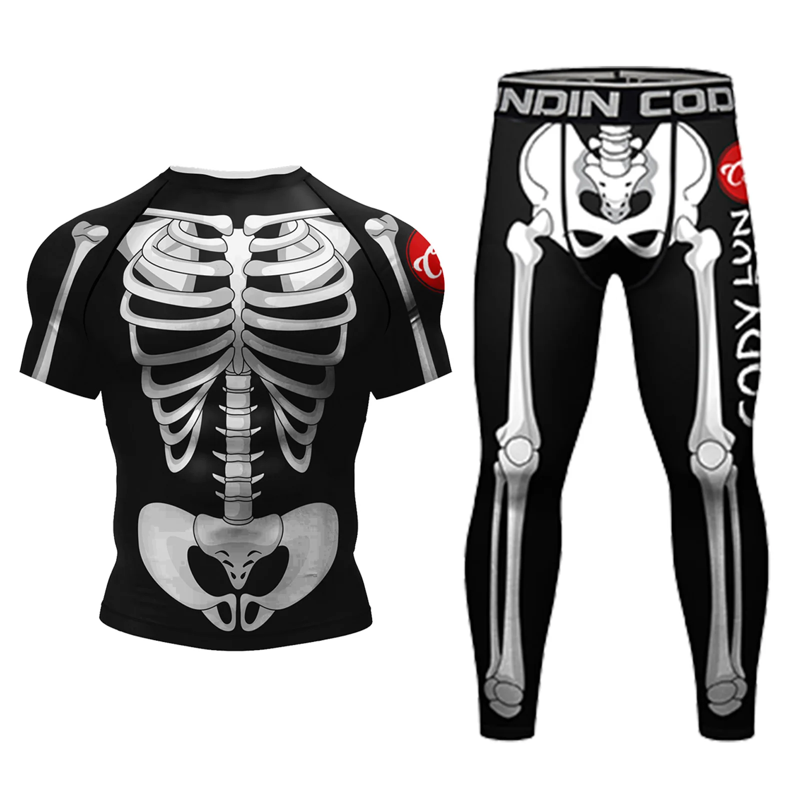 Комплект мужских эластичных компрессионных шорт рубашка для джиу-джитсу Gi No MMA