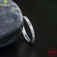 ancient silver fish school open rings for women 925 sterling silver vintage ring femme fine jewelry