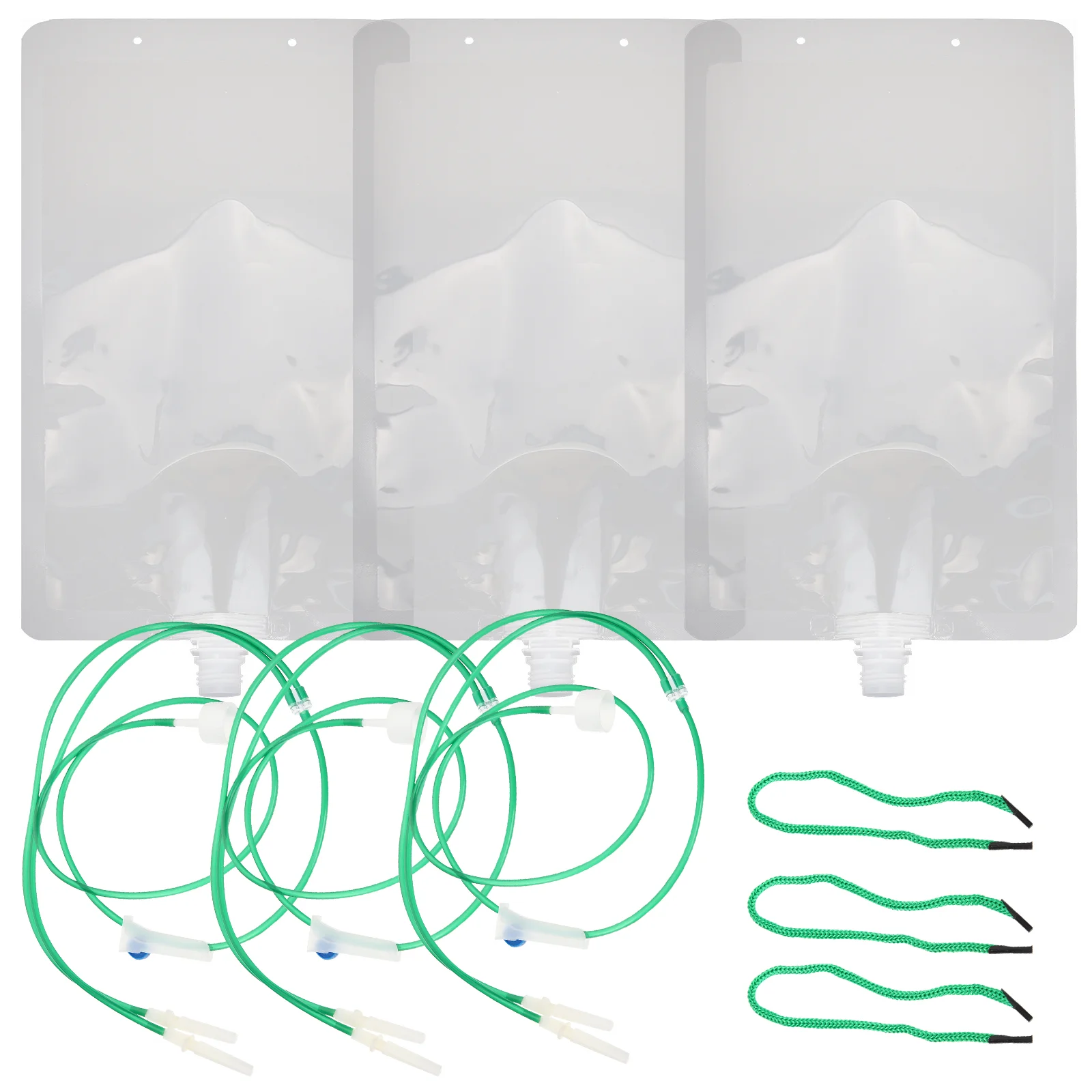 

3 Sets Iv Saline Bags Hourglass Indoor Gardening System Citrus Crops Infusion Bags Plastic Tree Infusion Bags