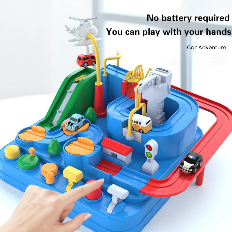 

Racing Track Car Model Racing Educational Toys Children's Track Car Adventure Games Educational Games Mechanical Interactive