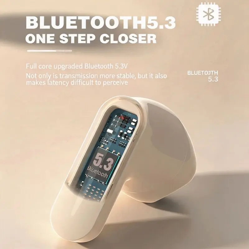 Фото Интеллектуальные Bluetooth-наушники с полноцветным экраном, функцией управления через приложение, сенсорным управлением, цифровым дисплеем, шумоподавлением и длительным временем автономной работы. №4