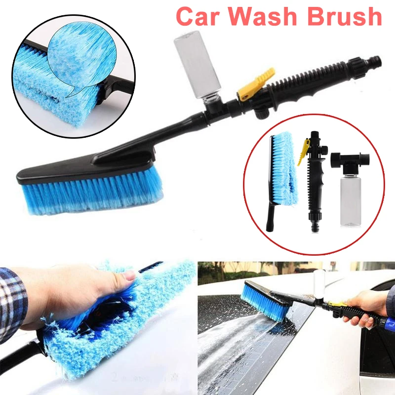 1pc Retractable Long Handle Car Wash Brush Car Cleaning Brush
