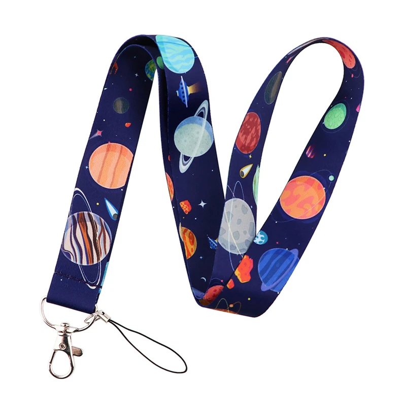 Neck Strap Lanyards Hang Rope For Phone Keys Nice Daisy Flower Pattern Mobile Phone e Keychains Student Badge Holders Lanyard