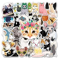 103050pcs funny cats cute cartoon sticker kids toys kawaii animal decal graffiti diy diary scrapbook phone laptop suitcase car