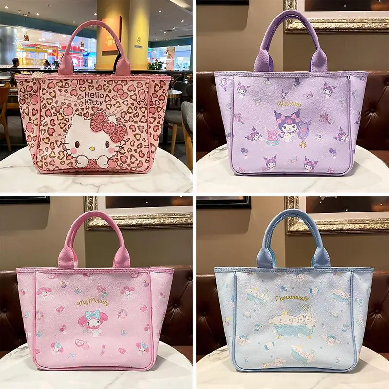 

Аниме Sanrios Kt Kuromi My Melody Cinnamoroll мультяшная сумка Kawaii Girl сердце Высокая емкость рюкзак на одно плечо