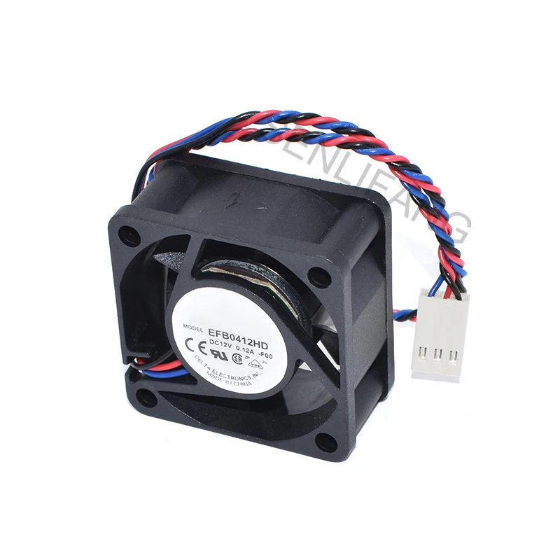 Оригинальный квадратный охлаждающий вентилятор EFB0412HD -F00 DC 12 В 0.12A 3 провода